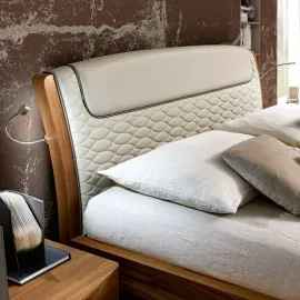 Кровать SINKRO 180х200 экокожа Castoro Camelgroup Luna Noce 151LET.15NO