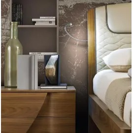 Кровать SINKRO 180х200 с под.мех. экокожа Castoro Camelgroup Luna Noce 151LET.17NO