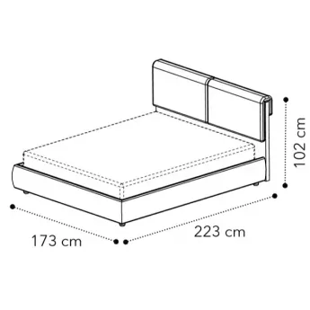 Кровать VENUS 160x200, кат. С Camelgroup 158LET.01TS63