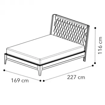 Кровать 160x200 Camelgroup Giotto 157LET.01NO