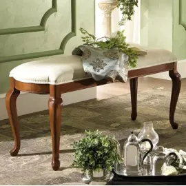 Банкетка ECO Camelgroup Giotto / Nostalgia (Орех), обивка бежевая ткань Miraglio col.104, 157SED.02NOMS338