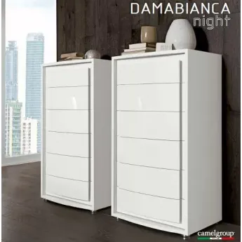 Комод высокий 6 ящиков Dama Bianca Camelgroup