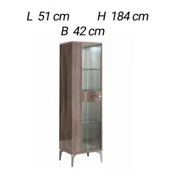 Витрина 1-дверная Alf Group Matera левая KJMM606
