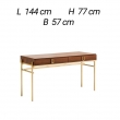 Туалетный столик Alf Group Mid Century KJDT150 - Фото 3