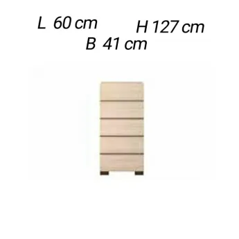 Комод высокий Status Perla PLBWLCM02