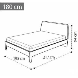 Кровать 180х200 Camelgroup Akademy мягкая спинка 153LET.06OT