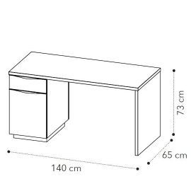 Письменный стол 140 см Camelgroup Platinum