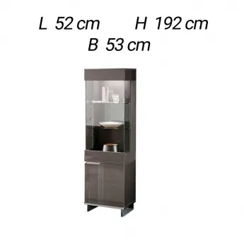 Витрина 1-дверная левая Alf Group Athena KJAT606