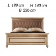 Кровать 160х200 с мягким изголовьем Arredo Classic Fantasia арт.231 - Фото 2