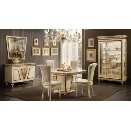 Обеденный стол 120/160х120 Arredo Classic Fantasia квадратный раздвижной