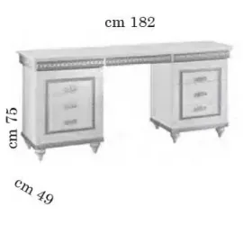 Туалетный стол двухтумбовый Arredo Classic Fantasia арт.230