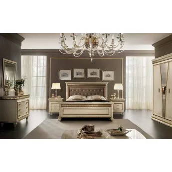 Кровать King Size 200х200 с мягким изголовьем Arredo Classic Fantasia арт.231