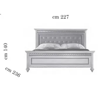 Кровать King Size 200х200 с мягким изголовьем Arredo Classic Fantasia арт.231