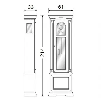 Часы Palazzo Ducale Laccato Prama 71BO17