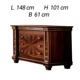 Комод 3 ящика Arredo Classic Modigliani, размеры