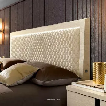 Кровать 160 Rombi Ambra Camelgroup с контейнером, обивка беж