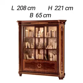 Библиотека 3-дверная Arredo Classic Modigliani, размеры