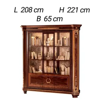 Библиотека 3-дверная Arredo Classic Modigliani, размеры