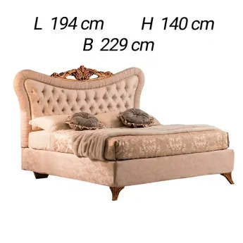 Кровать с набивным каркасом изголовьем 160х200 Arredo Classic Modigliani