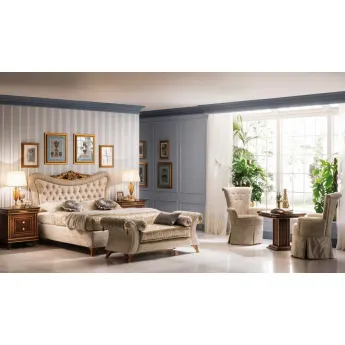 Кровать с набивным каркасом изголовьем 160х200 Arredo Classic Modigliani