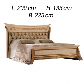 Кровать с набивным каркасом изголовьем 180/200х200 Arredo Classic Melodia