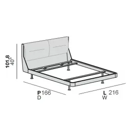 Дизайнерская кровать 160x200 Alf Da Fre Jordy