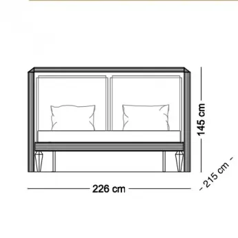 Кровать KS 180х200 Arredo Classic Adora Diamante