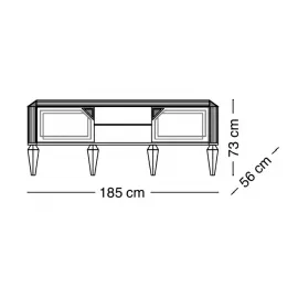 Тумба ТВ Arredo Classic Adora Diamante