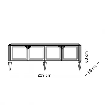 Буфет 4-х дверный Arredo Classic Adora Diamante