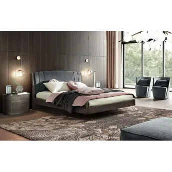 Кровать Camelgroup Maia Trendy 160x200, ткань синяя, Miraglio col.617 Blu