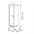 Витрина 1-дверная Camelgroup Volare 159VT1.01NP - Фото 3