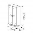 Витрина 2-дверная Camelgroup Volare 159VT2.01NP - Фото 3