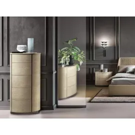 Комод высокий Camelgroup Round silver 160SET.01PL