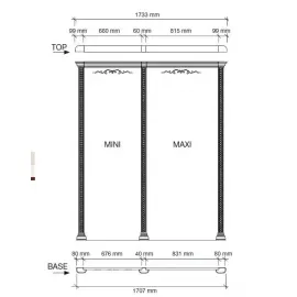 Прихожая Camelgroup Siena Avorio Слоновая кость, Композиция 11