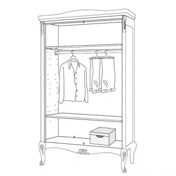 Giorgiocasa Legno_1_Шкаф Giorgio Casa Valpolicella 2-дверный 2262
