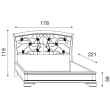 Кровать Palazzo Ducale Laccato Prama 160 см с мягким изголовьем без изножья 71BO34LT - Фото 2