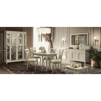Витрина 2-дверная без ящика Camelgroup Giotto Bianco 161VT2.02BA, с 2-й подсветкой LED