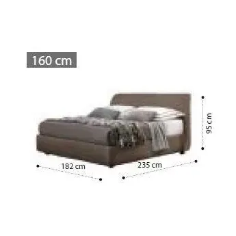 Кровать Kleo 160x200 Camelgroup, размеры