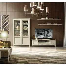 Полка навесная с полкодержателями Kaiman Camelgroup Giotto Bianco 161MEN.01BA