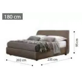 Кровать Kleo Camelgroup с контейнером 180x200, размеры