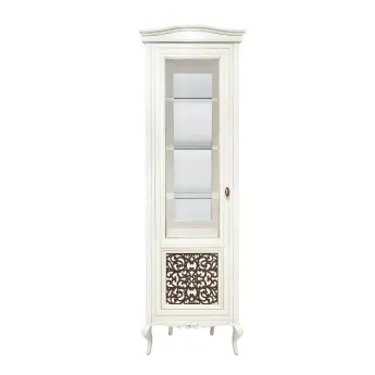 Витрина 1-дверная левая Classico Italiano Портофино молочный Т-501L/L