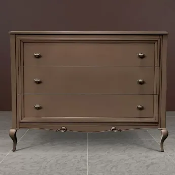 Комод Classico Italiano Портофино 3 ящика, Крем/Кварц Т-559