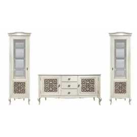 Витрина 1-дверная левая Classico Italiano Портофино молочный Т-501L/L