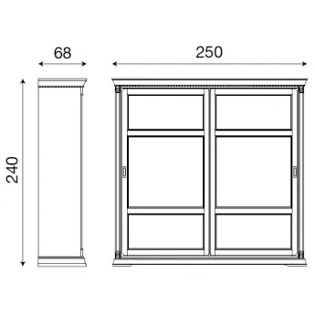 Шкаф-купе maxi Palazzo Ducale Laccato Prama 71BO08AR