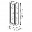 Витрина 1-дверная Camelgroup Elite Noce Patrizio - Фото 2