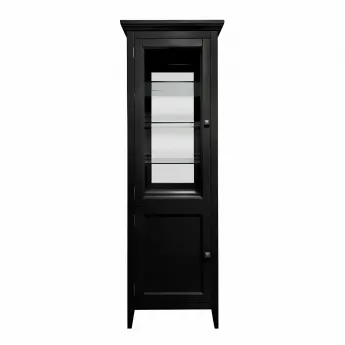 Витрина левая Classico Italiano Бруклин, Черный 7031L/BL