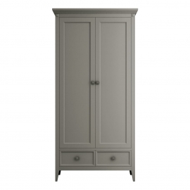 Шкаф 2-дверный Classico Italiano Бруклин, Серый 7002/G