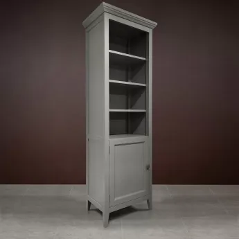 Стеллаж узкий Classico Italiano Бруклин, Серый 7041L/G, левый