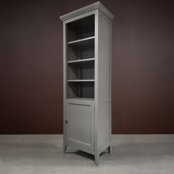 Стеллаж узкий Classico Italiano Бруклин, Серый 7041R/G, правый