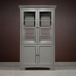 Витрина 2-дверная с зеркалом Classico Italiano Бруклин, Серый 7032/G - Фото 2
